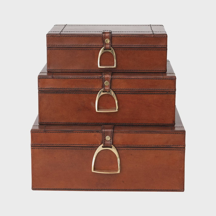 Leather Box with Velvet Interior