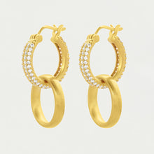 Load image into Gallery viewer, Signature Pavé Huggie Hoops
