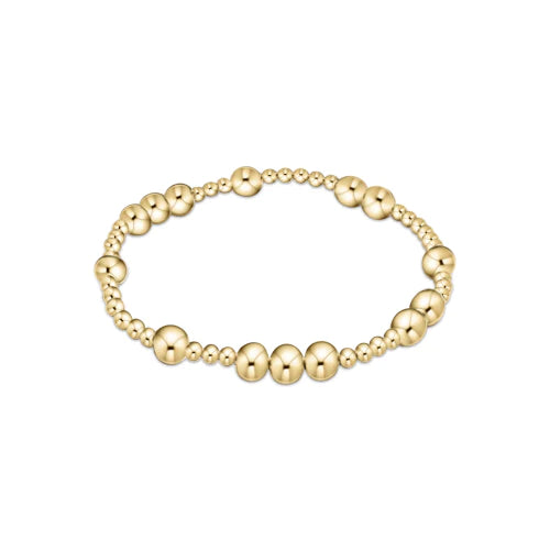 Hope Unwritten 6mm Bead Bracelet - Gold