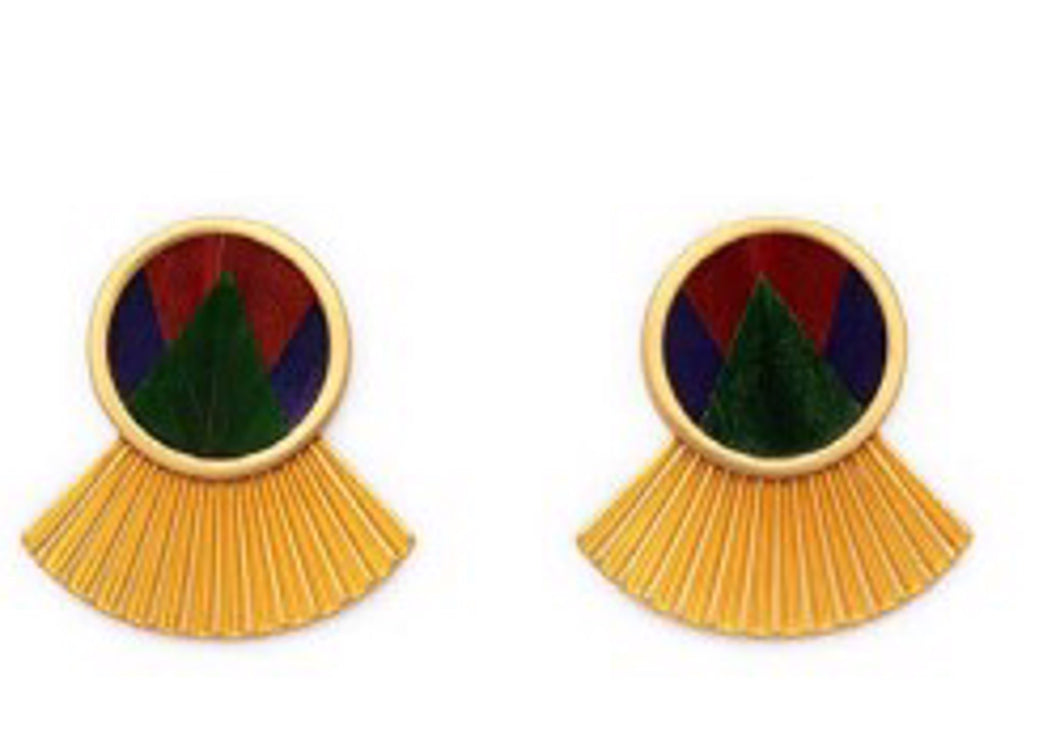 Wren Large Fan Earrings