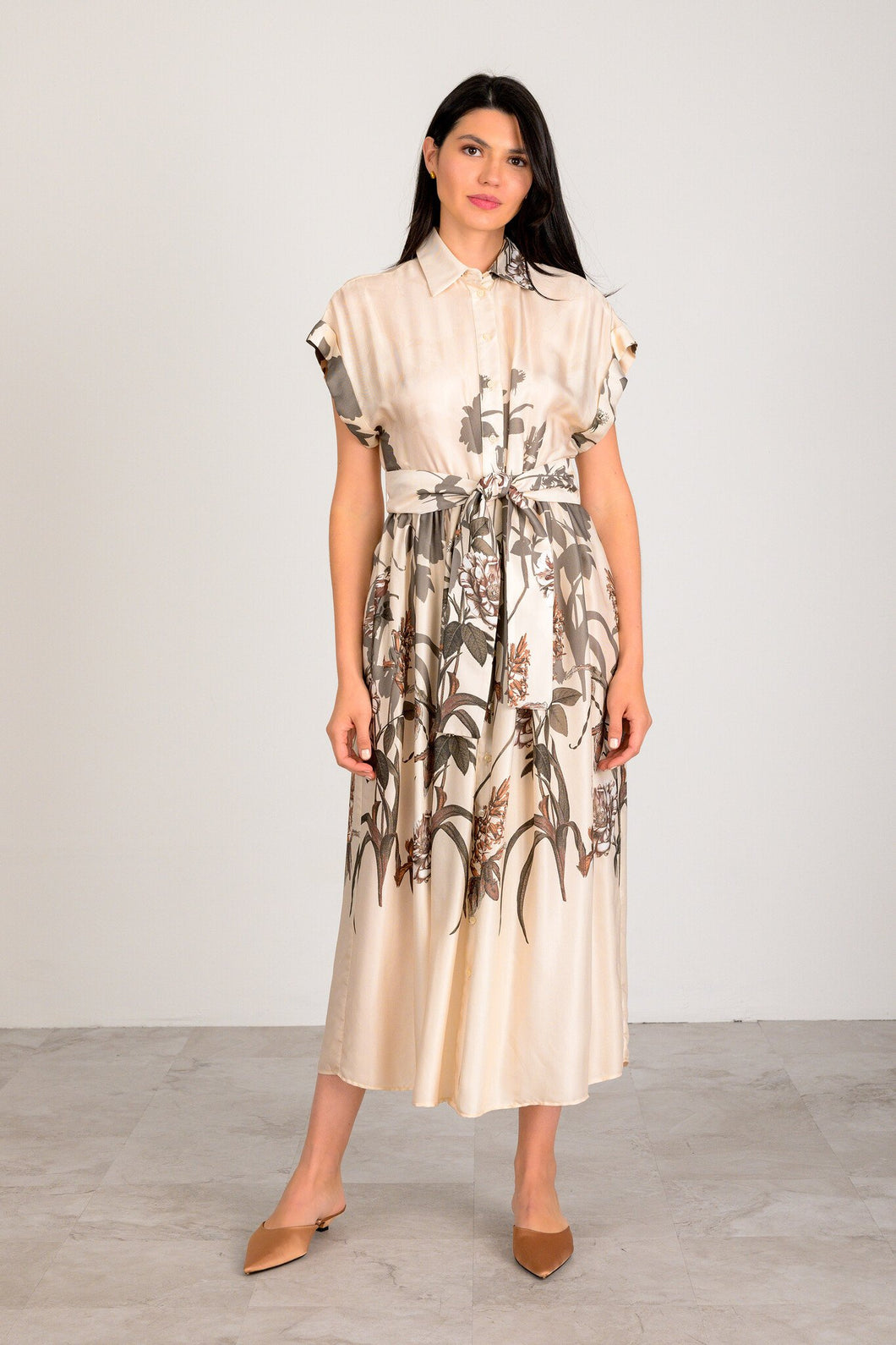 Ocean Dress - Vanilla & Gray