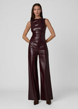 Load image into Gallery viewer, The Vegan Leather Mia Trouser - Cabernet
