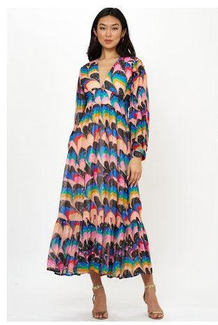 Tie Back Maxi - Venice Blue