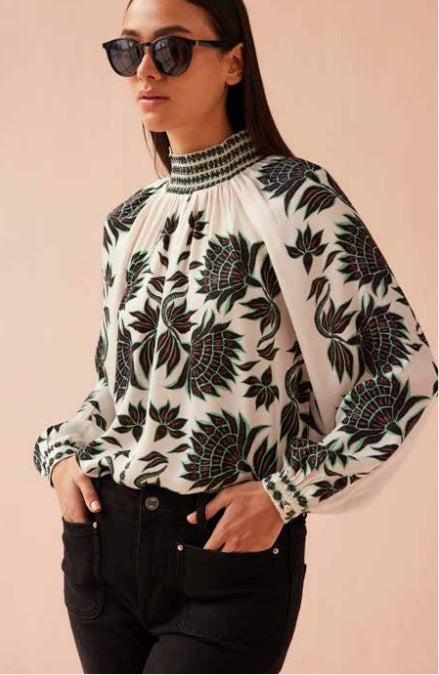 Brooke Blouse in Gia Macaroon