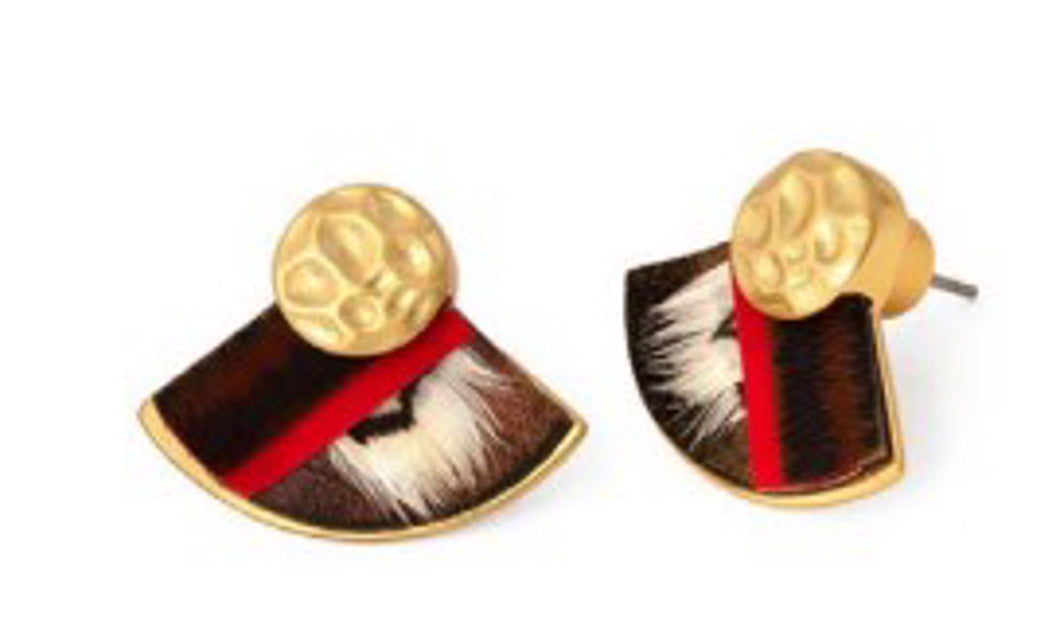 Maya Fan Stud Earring