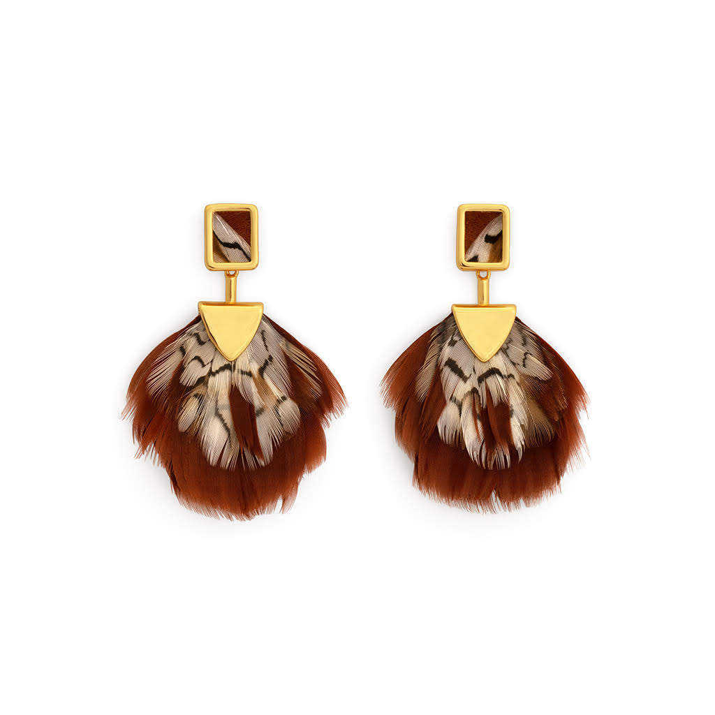 Penelope Bezel Drop Earring
