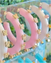 Load image into Gallery viewer, City Girl Butterfly Small Hoop - Pink
