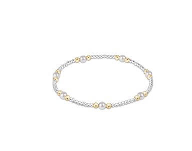 Purpose Pearl 4mm Bead Bracelet - Mixed Metal