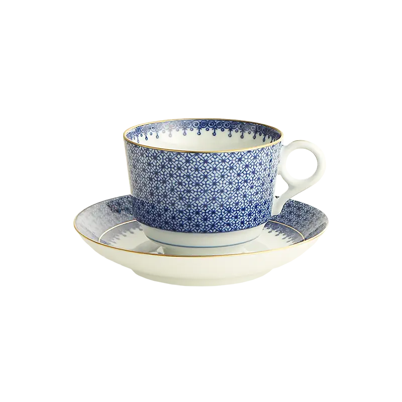 Blue Lace Teacup & Saucer