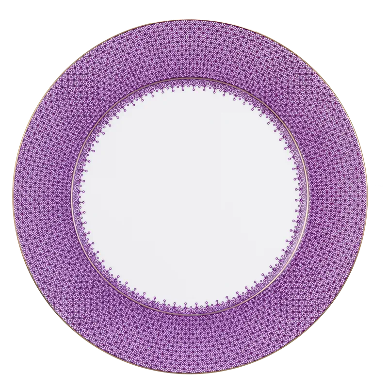Plum Lace Service Plate