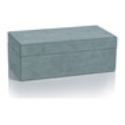 Load image into Gallery viewer, Suede Lux Decorative Boxes- Cote D&#39;Azur Blue
