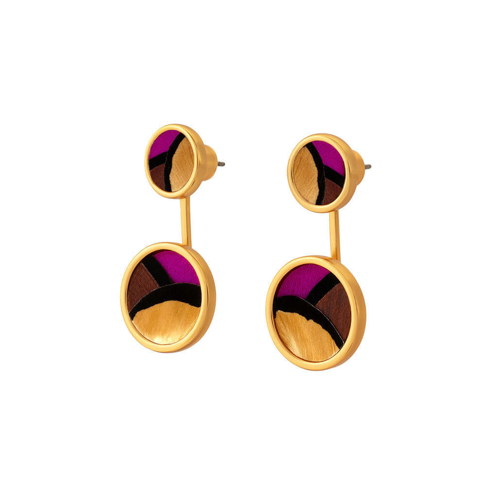 Sophia Bezel Jacket Earring