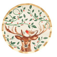 Load image into Gallery viewer, Christmas Forest Wavy Dinner Plate
