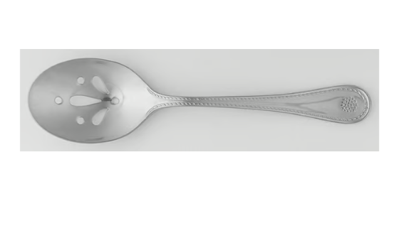 Berry & Thread Pierced Serving Spoon - Bright Satin