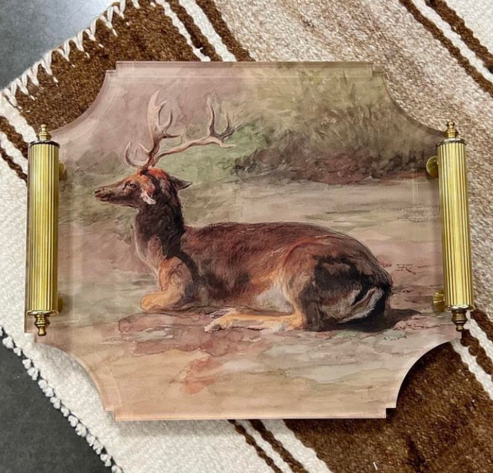 Bonheur Stag Large Tray