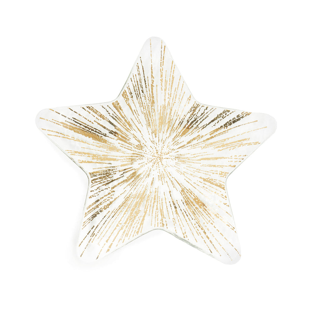 Starburst Gold Star Plate