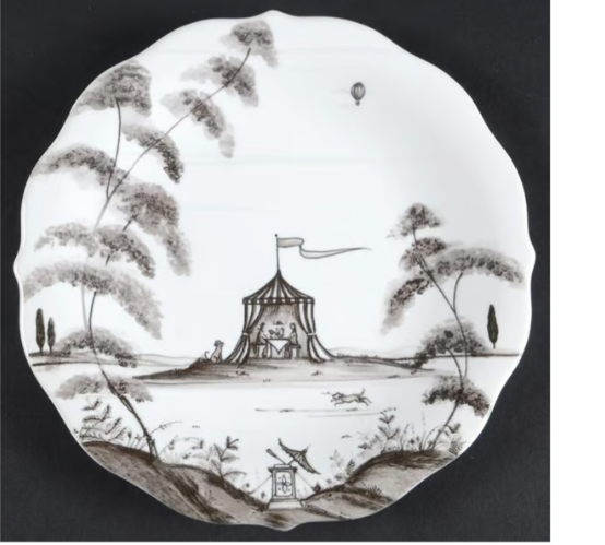 Country Estate Tea Party Tent Plate - Flint