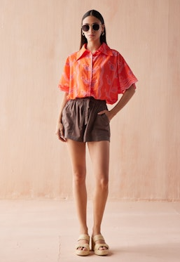 Tola Blouse - Vani Papaya