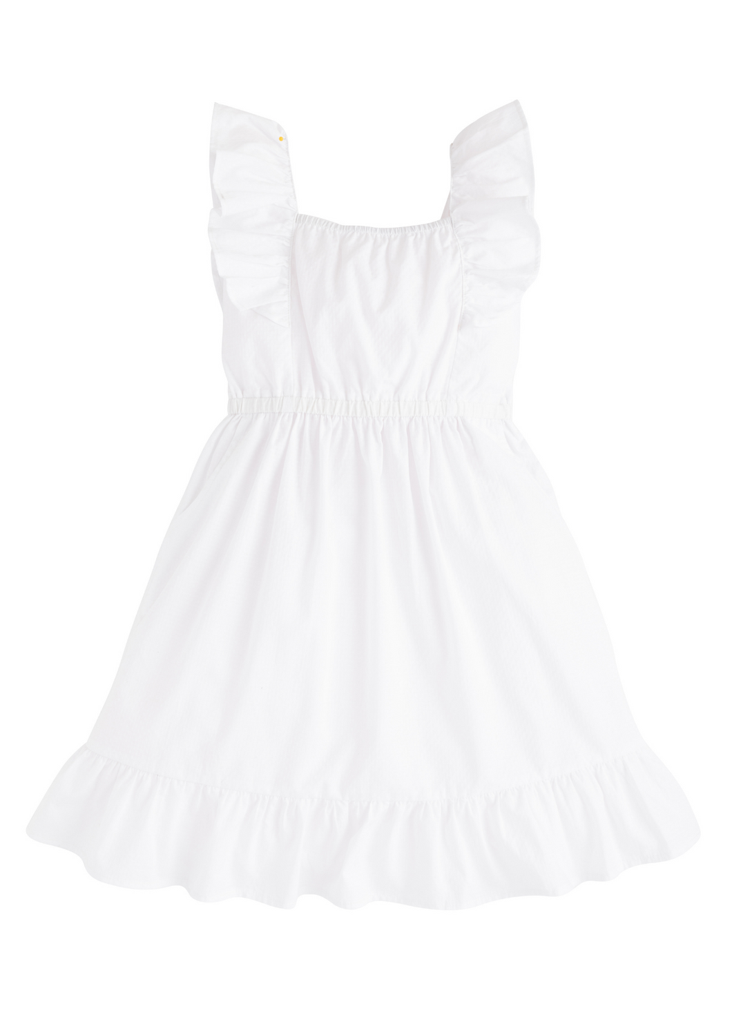 Brighton Dress- White Polka Dot
