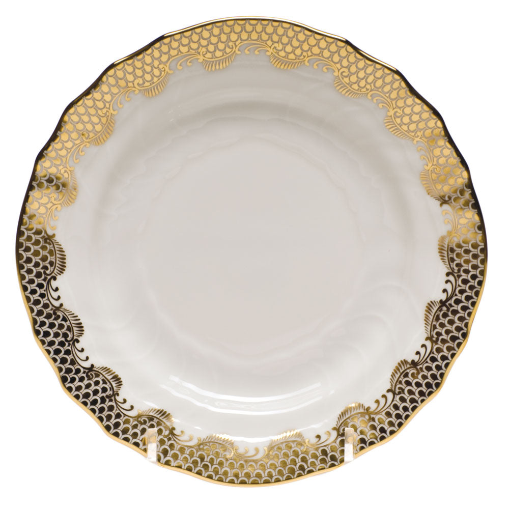 Fish Scale Gold Bread and Butter Plate