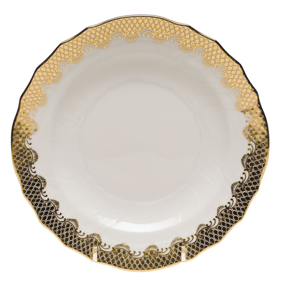 Fish Scale Gold Salad Plate