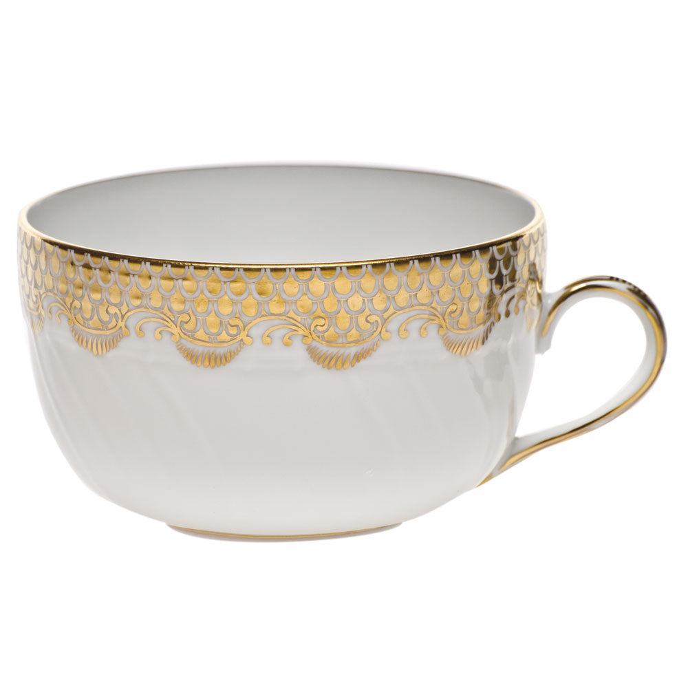Fish Scale Gold Tea Cup