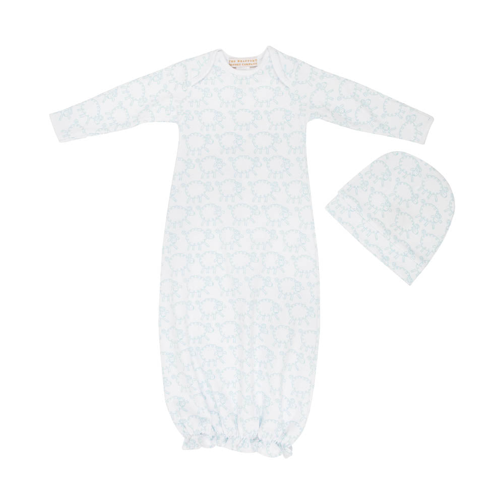 Adorable Everyday Set Baa Baa Baby Blue With Worth Avenue White