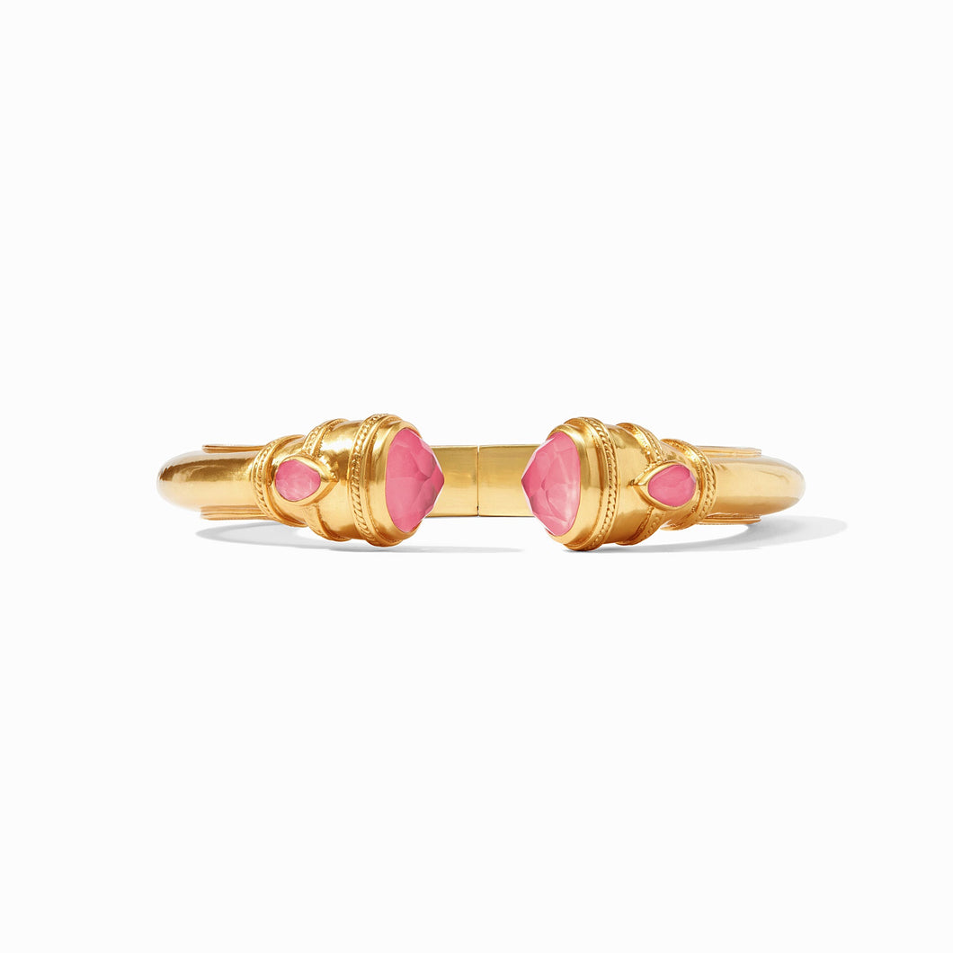 Cannes Demi Cuff Gold- Iridescent Peony Pink