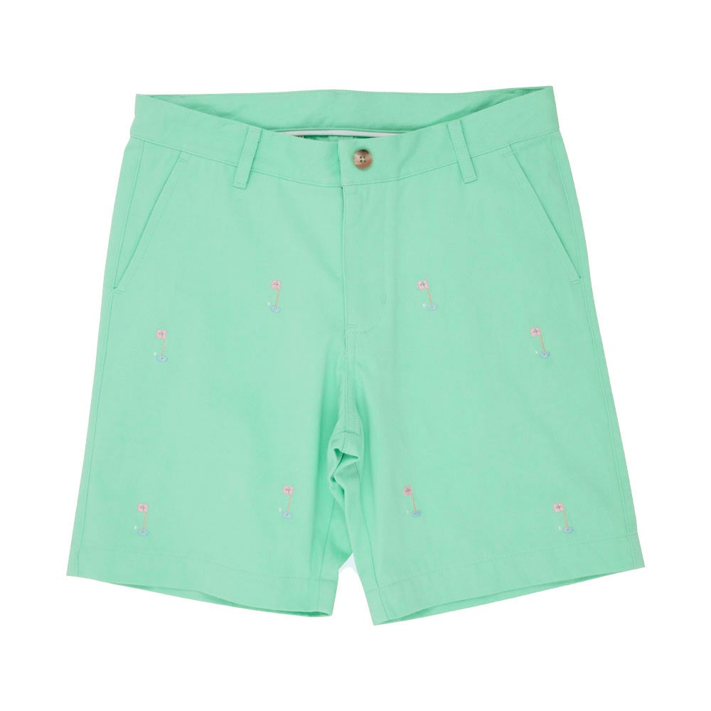 Critter Charlie's Chinos Grace Bay Green With Golf Embroidery