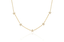 Load image into Gallery viewer, Diamond 5 Mini Star Necklace
