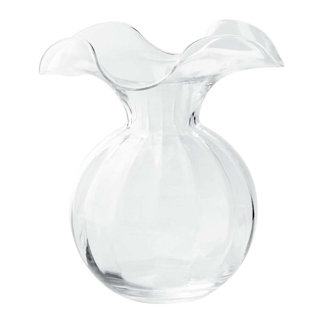 Hibiscus Glass Med. Fluted Vase