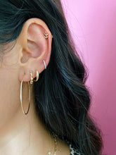 Load image into Gallery viewer, Gold Dome Huggie Earring
