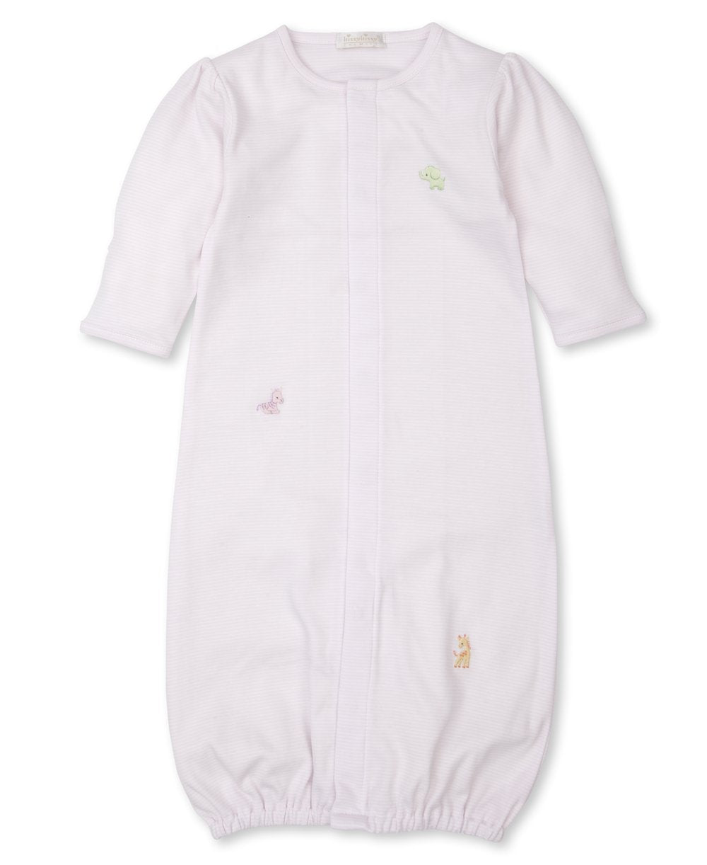 Hand Embroidered SCE Jungle Babies Convertible Gown