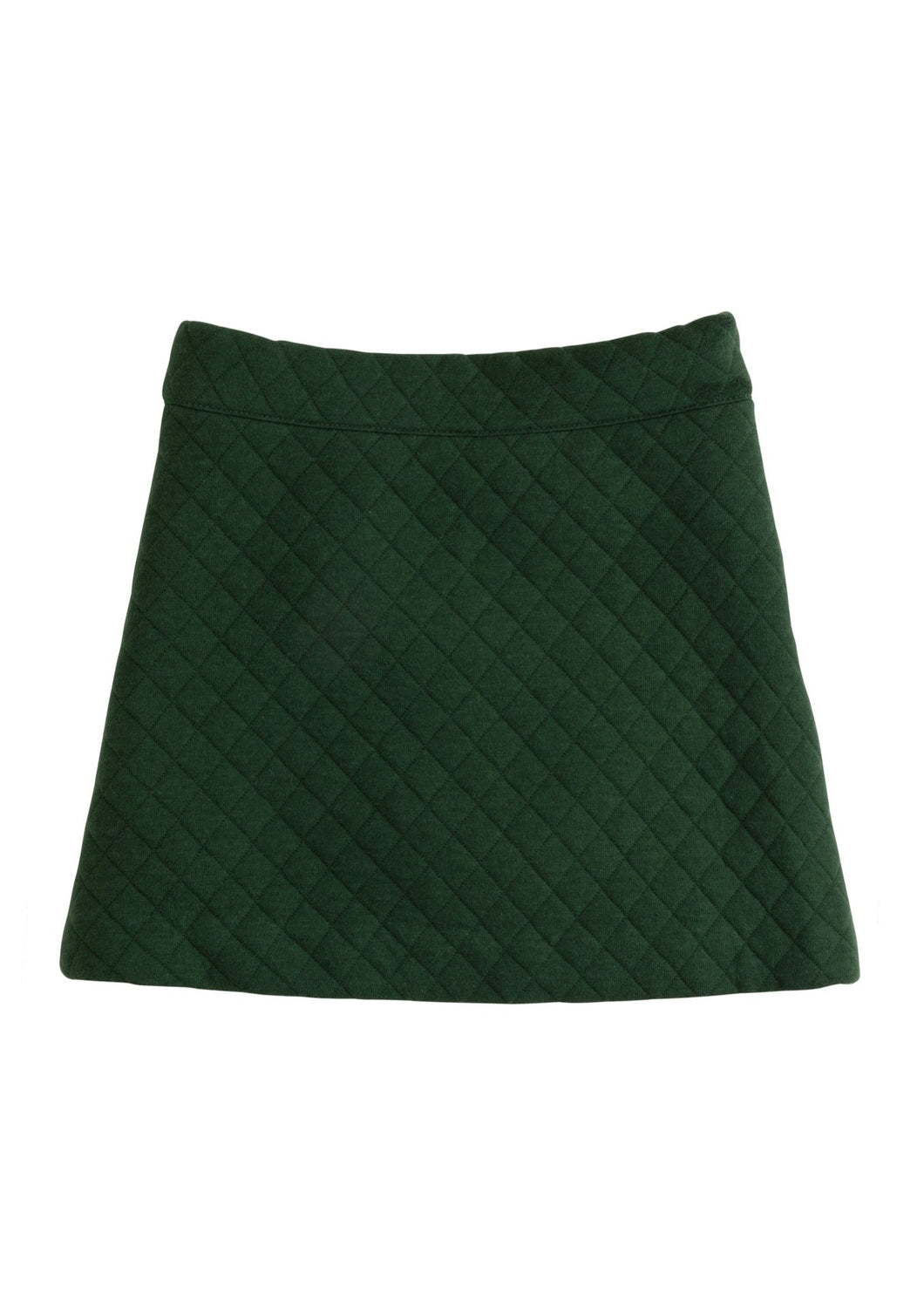 Quilted Mini Skirt- Emerald