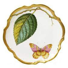Antique Forest Leaf Bread & Butter Plate