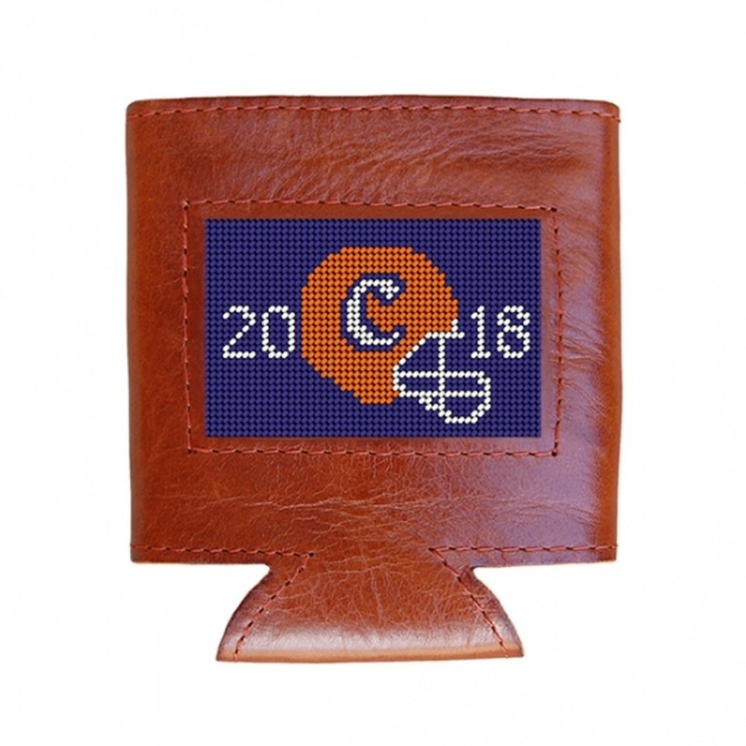 Needle Point Clemson 2018 National Championship Can Cooler