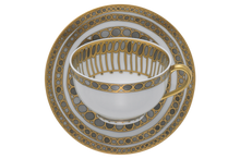 Load image into Gallery viewer, Syracuse Taupe Tea Cup and Saucer
