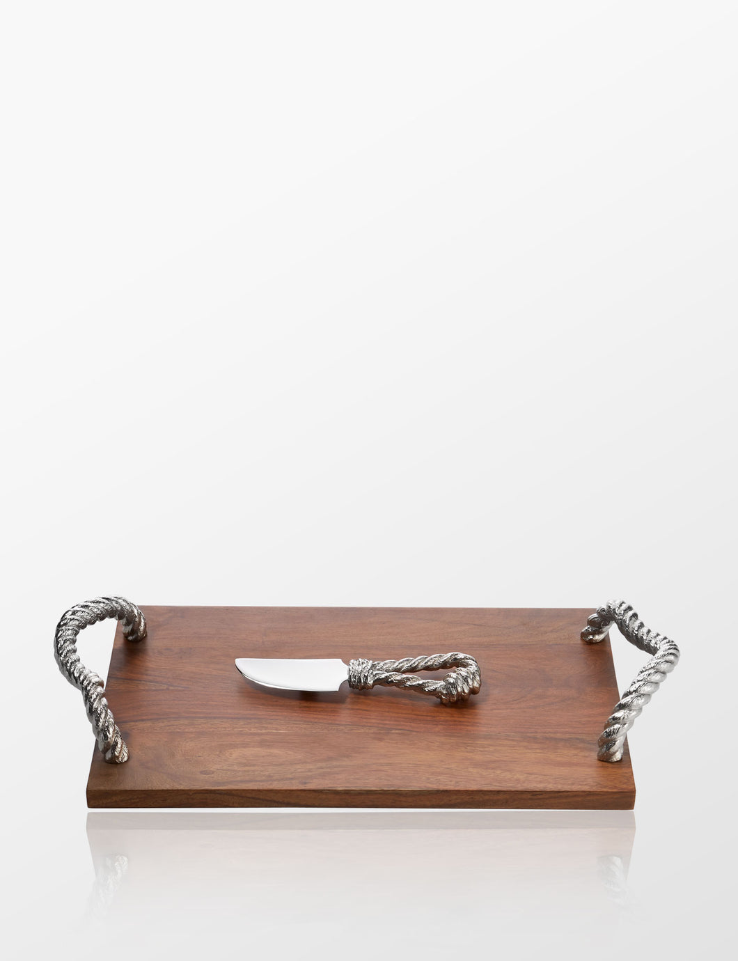Rope Wooden Cheeseboard with Knife
