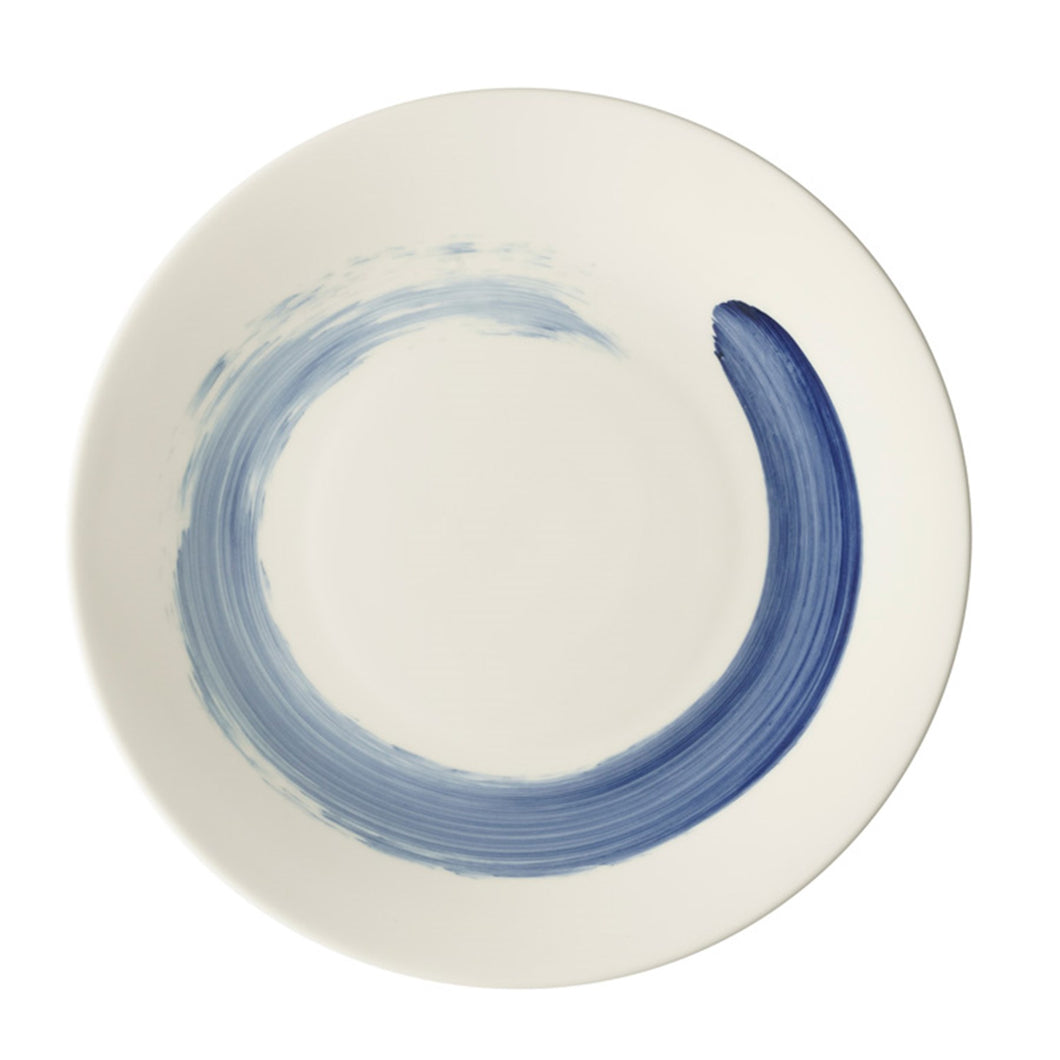 Brushstroke Blue Dinner Plate