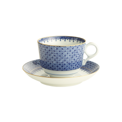 Blue Lace Tea Cup & Saucer