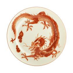 Red Dragon Dessert Plate